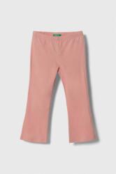 United Colors of Benetton leggins copii culoarea roz, neted 9BYX-LGG04W_30X
