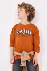 MAYORAL longsleeve din bumbac pentru copii culoarea portocaliu, cu imprimeu 9BYX-BUB027_22X