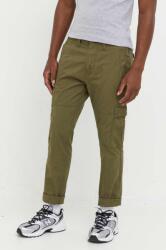 Superdry pantaloni barbati, culoarea verde, drept 9BYX-SPM0IR_91X