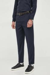 Giorgio Armani pantaloni barbati, culoarea albastru marin, drept 9BYX-SPM0BB_59X