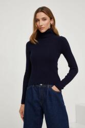 ANSWEAR pulover femei, culoarea albastru marin, light, cu guler BMYX-SWD04Y_59X