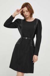 DKNY rochie culoarea negru, mini, evazati 9BYX-SUD1F9_99X