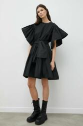 MMC STUDIO rochie culoarea negru, mini, evazati PPYX-SUD1W4_99X