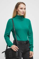MEDICINE pulover femei, culoarea verde, light, cu guler ZBYX-SWD061_67X