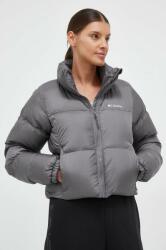 Columbia geacă Puffect Cropped Jacket femei, culoarea gri, de iarnă 2002491 9BYX-KUD0CF_90X