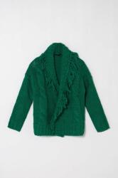 Sisley cardigan cu amestec de lână pentru copii culoarea verde, călduros 9BYX-SWK01S_77X