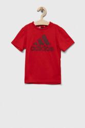 Adidas tricou de bumbac pentru copii culoarea rosu, cu imprimeu 9BYX-TSK04O_33X