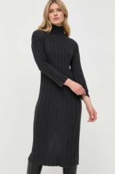 Max Mara rochie din lana culoarea gri, mini, drept 9BYX-SUD11N_90Y