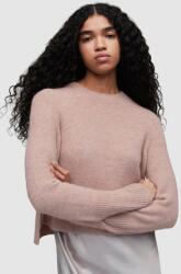 AllSaints pulover din amestec de lana WICK CREW femei, culoarea roz 9BYX-SWD1G0_39X