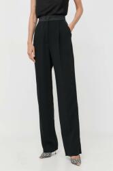 Marella pantaloni femei, culoarea negru, drept, high waist 9BYX-SPD0E6_99X