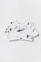 Adidas tricou de bumbac pentru copii JG BLUV Q3 AOPT culoarea alb 9BYX-TSG02R_00X