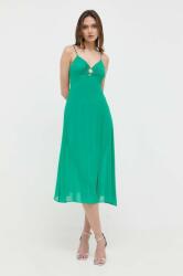 Morgan rochie culoarea verde, maxi, evazati PPYX-SUD2J9_77X
