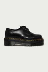Dr. Martens pantofi de piele 1461 Quad femei, culoarea negru, cu platformă 25567001 PPY8-OBD1UZ_99X