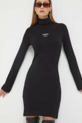 Tommy Hilfiger rochie culoarea negru, mini, mulată DW0DW16481 9BYX-SUD18O_99X