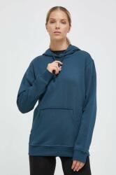 Adidas bluza femei, culoarea turcoaz, cu glugă, cu imprimeu 9BYX-BLD0CG_69J