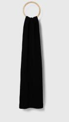 Calvin Klein Jeans esarfa din amestec de lana culoarea negru, neted 9BYX-SAM02P_99X