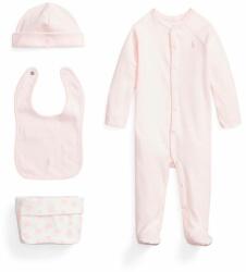 Ralph Lauren compleu bebe culoarea roz PPYY-ONB029_30X