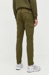 Tommy Hilfiger pantaloni barbati, culoarea verde, cu fason cargo 9BYX-SPM0H5_78X