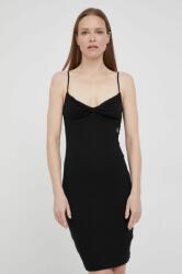 Calvin Klein rochie culoarea negru, mini, mulata PPYY-SUD2DR_99X