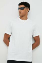 Adidas tricou din bumbac culoarea alb, cu imprimeu IC9788 PPYX-TSM094_00X