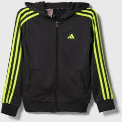 Adidas bluza copii culoarea gri, cu glugă, cu imprimeu 9BYX-BLK06K_90Y