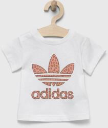Adidas tricou de bumbac pentru copii culoarea alb 9BYX-TSG02Y_00X