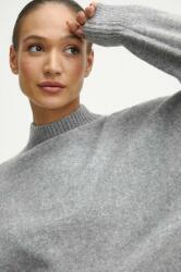 MEDICINE pulover din amestec de lana femei, culoarea gri, călduros, cu turtleneck ZBYX-SWD083_09M