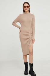 ANSWEAR rochie culoarea maro, mini, mulata BMYX-SUD0FB_82X