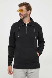 HUGO BOSS pulover din amestec de lana barbati, culoarea negru, light, cu turtleneck 9BYX-SWM0DO_99X