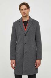 HUGO BOSS palton de lana culoarea gri, de tranzitie 9BYX-KPM010_90X