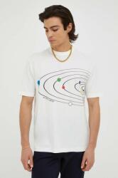 PS Paul Smith tricou din bumbac culoarea bej, cu imprimeu 9BYX-TSM0WO_01X