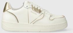 Guess sneakers din piele ANCONA culoarea alb, FM8ANC LEM12 9BYX-OBM129_00X
