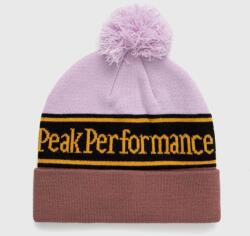 Peak Performance caciula culoarea violet, din tricot gros 9BYY-CAU0ND_94X