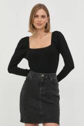 KARL LAGERFELD pulover femei, culoarea negru, light 99KK-SWD0H5_99X