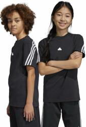 Adidas tricou de bumbac pentru copii U FI 3S culoarea negru, cu imprimeu PPYX-TSB00B_99X