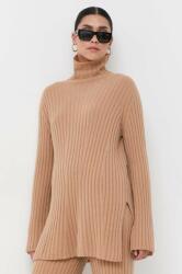 TWINSET pulover de lana femei, culoarea bej, cu guler 9BYX-SWD0CU_80X
