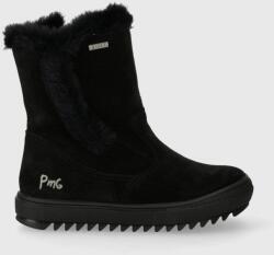 Primigi cizme de iarna pentru copii din piele intoarsa culoarea negru 9BYX-OBK0H9_99X