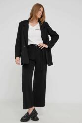 Answear Lab Answear pantaloni femei, culoarea negru, lat, high waist BBYY-SPD06R_99X