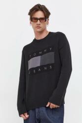 Tommy Hilfiger pulover de bumbac culoarea negru 9BYX-SWM0EB_99X