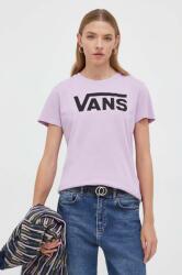 Vans tricou din bumbac femei, culoarea violet 9BYX-TSD1HG_04X