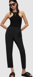 AllSaints pantaloni femei, culoarea negru, mulata, high waist PPYY-SPD182_99X