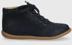 Pom D'api pantofi din piele intoarsa pentru copii culoarea albastru marin 9BYX-OBK175_59X