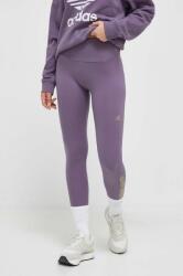 adidas colanti femei, culoarea violet, cu imprimeu 9BYX-LGD044_45X