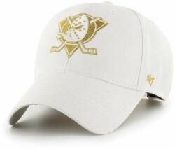 47brand șapcă din amestec de lână NHL Anaheim Ducks culoarea alb, cu imprimeu 99KK-CAU202_00X