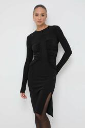 PINKO rochie culoarea negru, mini, mulata 9BYX-SUD15L_99X
