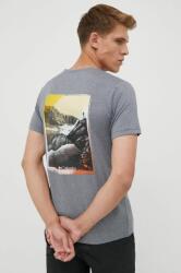 Columbia tricou sport Tech Trail Graphic , culoarea gri, cu imprimeu PPYY-TSM1FU_90X