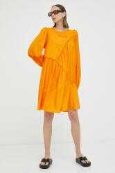 Gestuz rochie HeslaGZ culoarea portocaliu, mini, oversize PPYX-SUD2F0_22X
