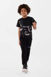 DKNY tricou de bumbac pentru copii culoarea negru, cu imprimeu 9BYX-TSK06O_99X