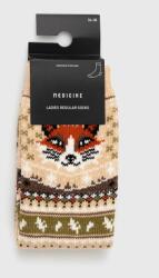 Medicine ciorapi de bumbac femei, culoarea bej ZBYX-LGD705_08A