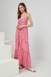 ANSWEAR rochie culoarea roz, maxi, drept BBYY-SUD0I9_30X